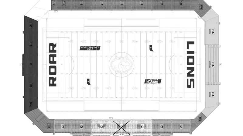 Football seating map
