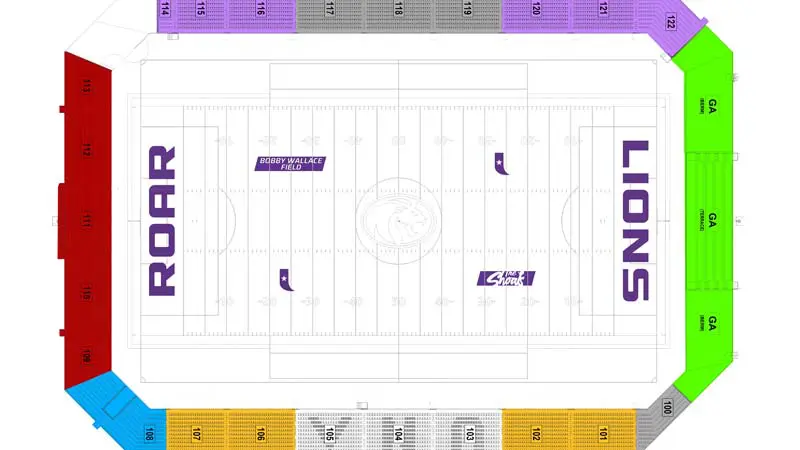 Football seating map